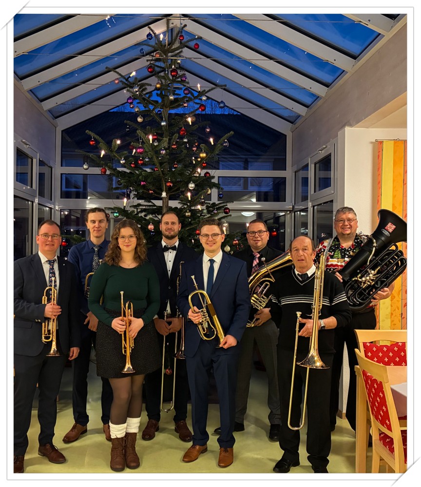 Heiligabend Altenheim Bläsergruppe MVS